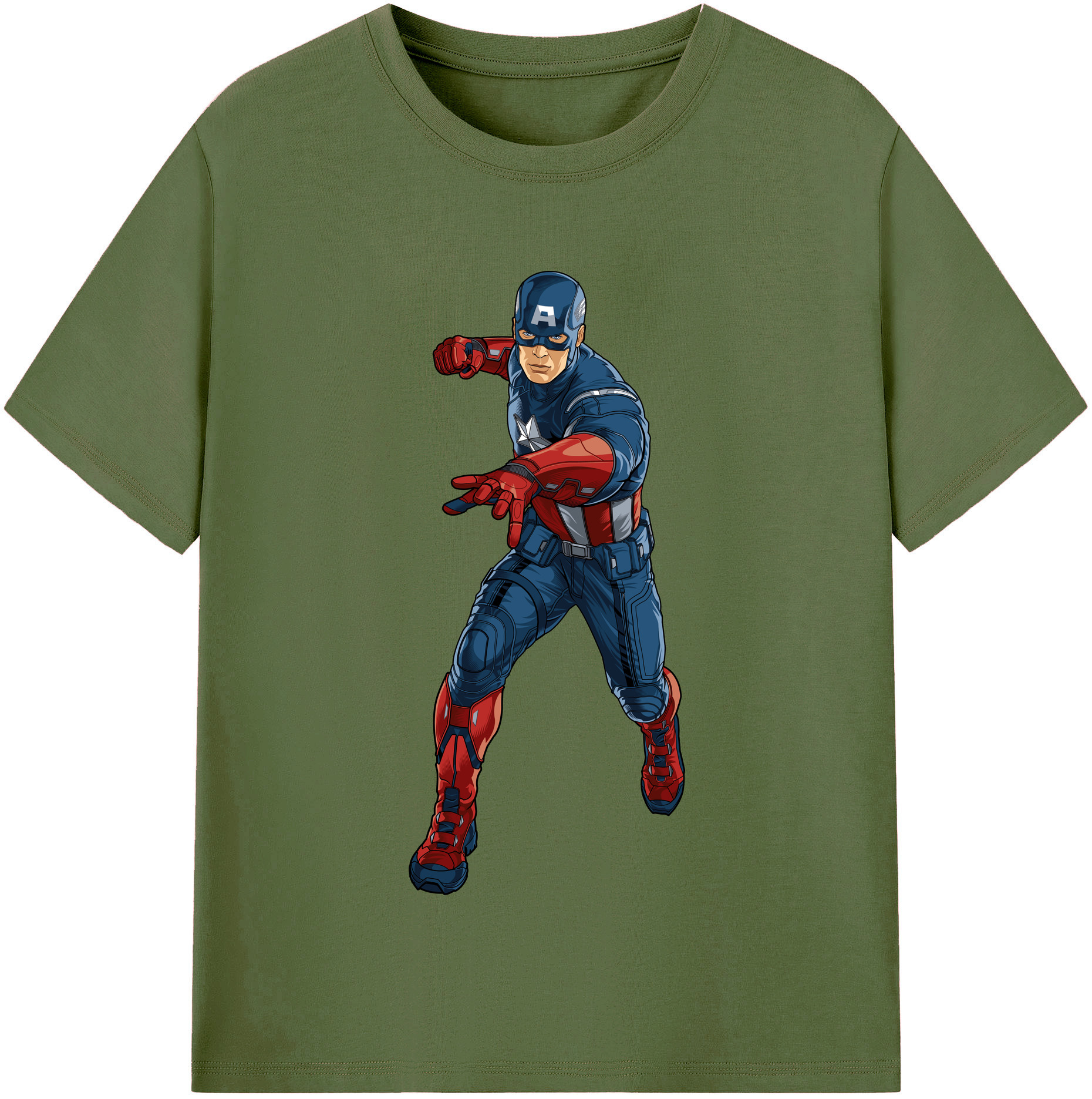 （画像用） アベンジャーズ The Avengers 綿100％半袖Tシャツ（フロントプリント）